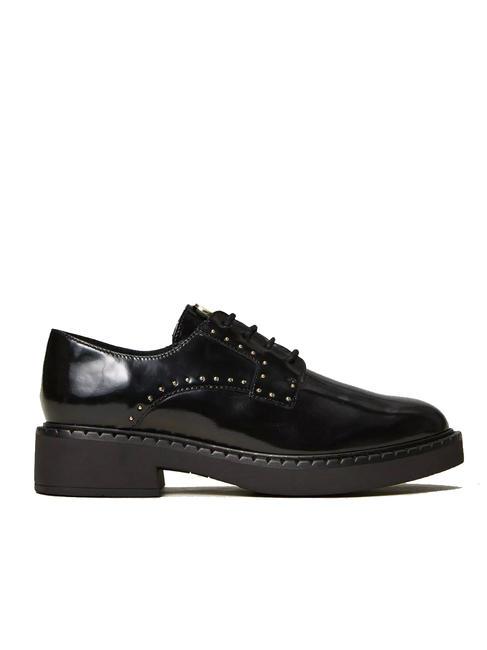 STUDS Chaussure &agrave; lacets en cuir noir - Chaussures Femme