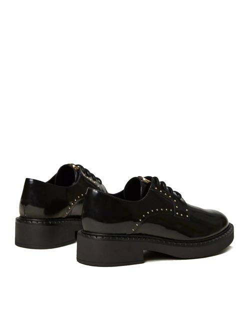 STUDS Chaussure &agrave; lacets en cuir noir - Chaussures Femme