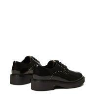 TWINSET STUDS Chaussure &agrave; lacets en cuir noir - Chaussures Femme - 4