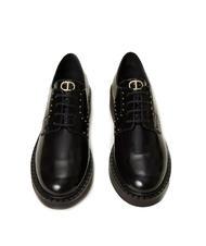 TWINSET STUDS Chaussure &agrave; lacets en cuir noir - Chaussures Femme - 3