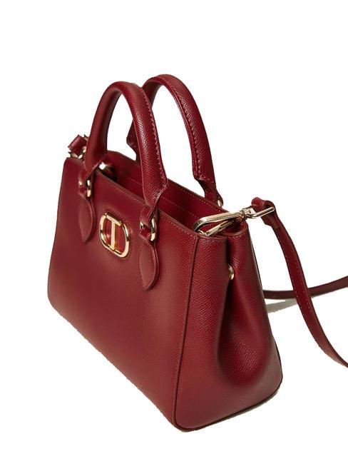OVAL T Sac &agrave; main avec bandouli&egrave;re &eacute;clat framboise - Sacs pour Femme
