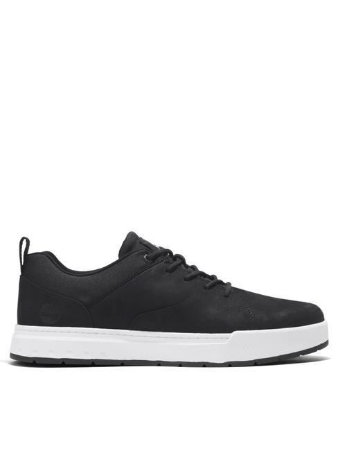 MAPLE GROVE Basket oxford en cuir nubuck Jetblack - Chaussures Homme