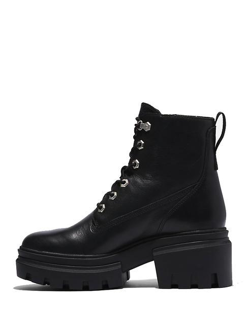 EVERLEIGH 6 INCH Bottine haute en cuir Jetblack - Chaussures Femme