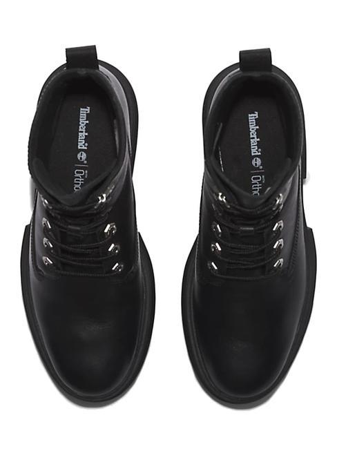 EVERLEIGH 6 INCH Bottine haute en cuir Jetblack - Chaussures Femme