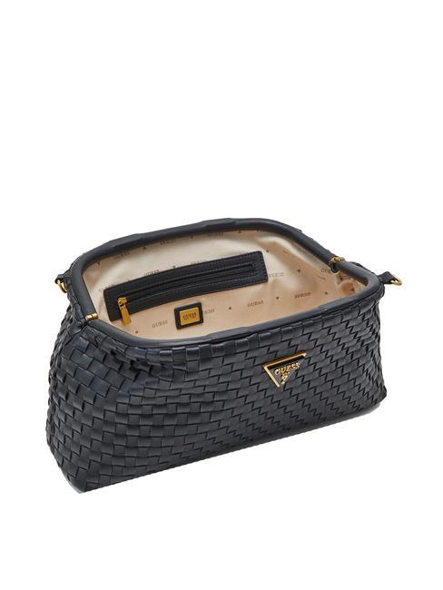 LISBET Pochette tiss&eacute;e NOIR - Sacs pour Femme