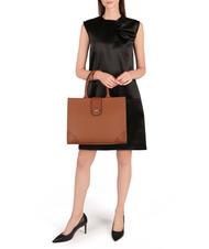 BORBONESE SAVOY DUETTO CAVIAR Grand cabas en cuir cuir - Sacs pour Femme - 4