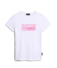 NAPAPIJRI KIDS ZAMORA T-shirt en cotton drapeau rose fj3 - Tee-shirt enfant - 4