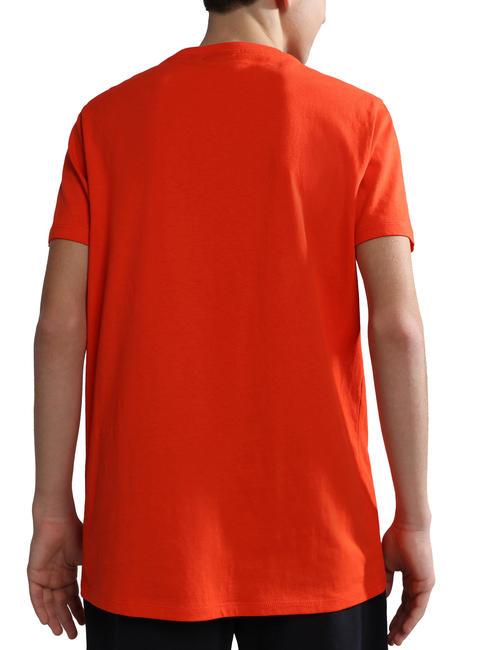 K SALIS SS 2 T-shirt en coton avec micro drapeau cerise rouge r05 - Tee-shirt enfant