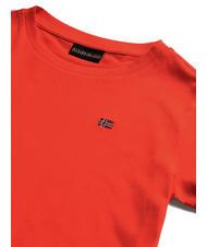 NAPAPIJRI K SALIS SS 2 T-shirt en coton avec micro drapeau cerise rouge r05 - Tee-shirt enfant - 3