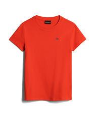 NAPAPIJRI K SALIS SS 2 T-shirt en coton avec micro drapeau cerise rouge r05 - Tee-shirt enfant - 4
