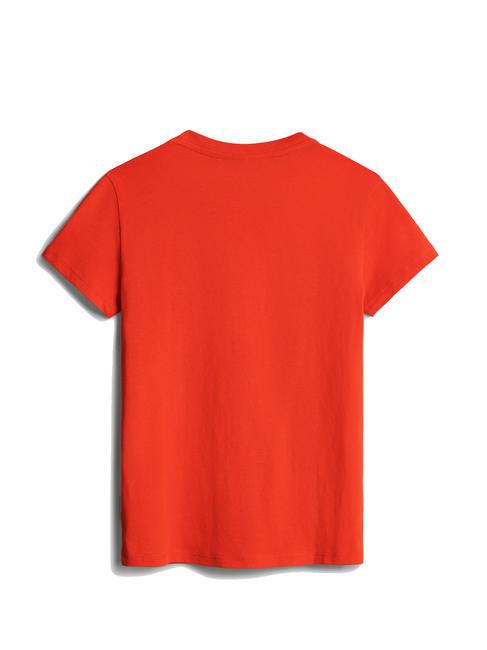 K SALIS SS 2 T-shirt en coton avec micro drapeau cerise rouge r05 - Tee-shirt enfant