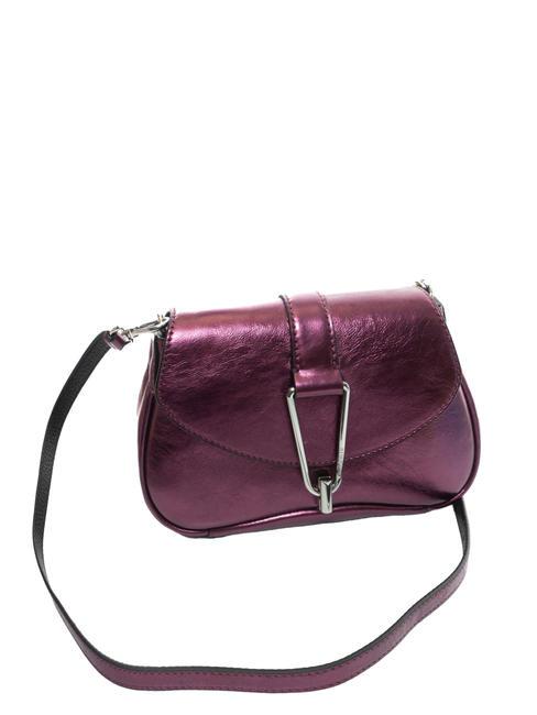 HIMMA Pochette en cuir laminé pulpe rose - Sacs pour Femme