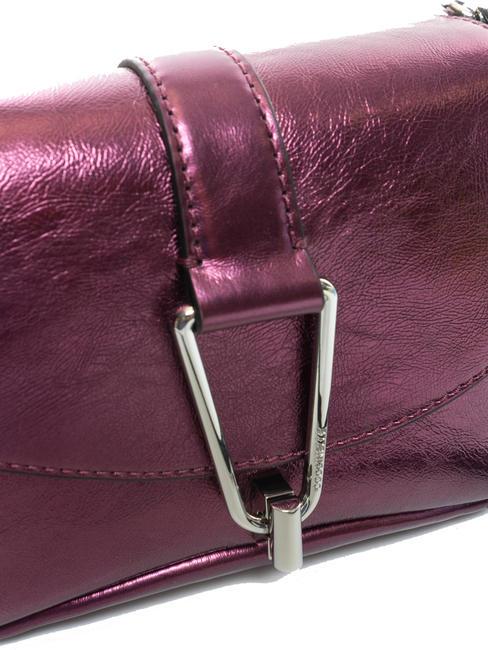 HIMMA Pochette en cuir laminé pulpe rose - Sacs pour Femme