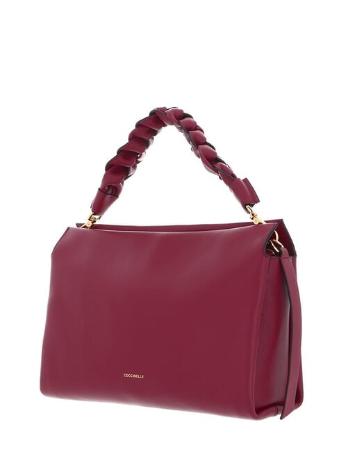BOHEME GRANA DOUBLE Sac &agrave; main, avec bandouli&egrave;re, en cuir grenat r/pulpe p - Sacs pour Femme