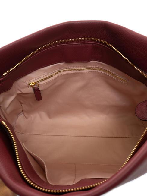 BOHEME GRANA DOUBLE Sac &agrave; main, avec bandouli&egrave;re, en cuir grenat r/pulpe p - Sacs pour Femme