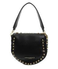 ERMANNO SCERVINO PRINCESS Sac &agrave; rabat avec clous or noir - Sacs pour Femme - 4