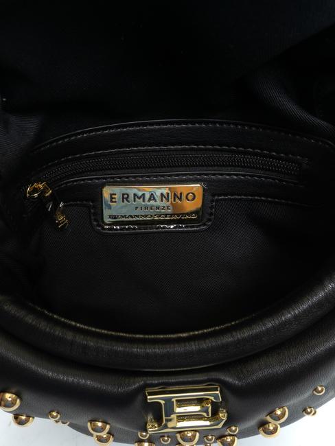 PRINCESS Sac &agrave; rabat avec clous or noir - Sacs pour Femme