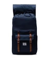 HERSCHEL LITTLE AMERICA  Sac &agrave; dos de taille standard bronzage marine - Sacs &agrave; dos pour l'&Eacute;cole & les Loisirs - 3