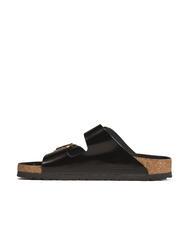 BIRKENSTOCK ARIZONA Big Buckle Sandale chausson en cuir briller en noir - Chaussures unisexe - 3
