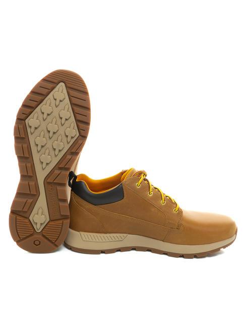 KILLINGTON LOW Baskets en cuir bl&eacute; - Chaussures Homme