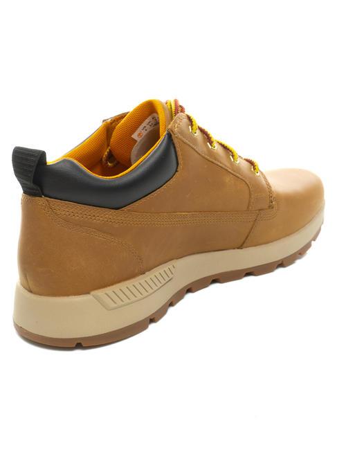 KILLINGTON LOW Baskets en cuir bl&eacute; - Chaussures Homme