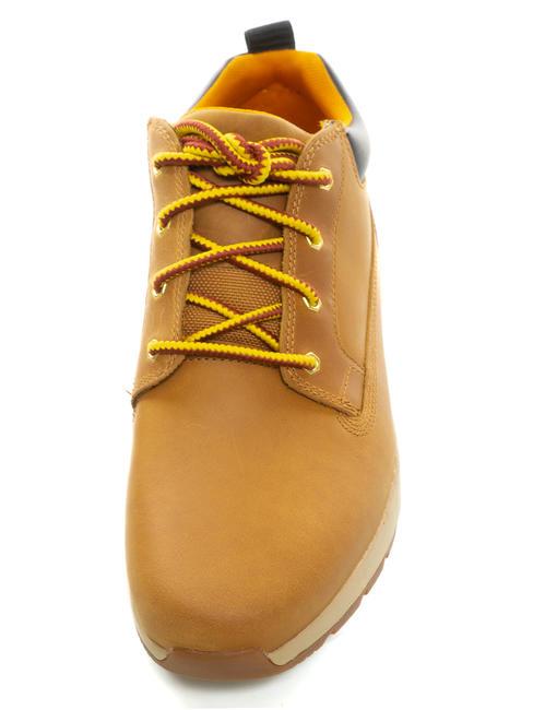 KILLINGTON LOW Baskets en cuir bl&eacute; - Chaussures Homme