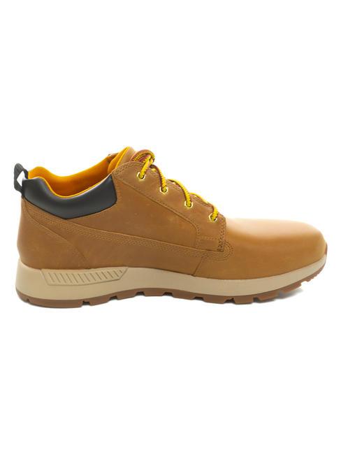 KILLINGTON LOW Baskets en cuir bl&eacute; - Chaussures Homme
