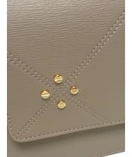 BORBONESE CARRE Bandouli&egrave;re avec rabat Colombe - Sacs pour Femme - 3