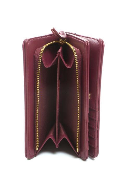 MIDDLE Portefeuille moyen &eacute;clat framboise - Portefeuilles Femme
