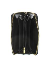 TWINSET NEW OVAL T Grand portefeuille en cuir noir - Portefeuilles Femme - 2