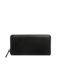 TWINSET NEW OVAL T Grand portefeuille en cuir noir - Portefeuilles Femme - 3