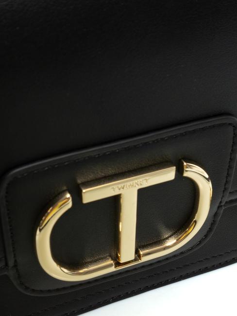OVAL T Bandouli&egrave;re avec rabat noir - Sacs pour Femme