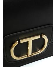 TWINSET OVAL T Bandouli&egrave;re avec rabat noir - Sacs pour Femme - 3