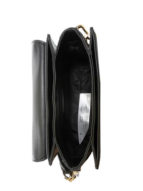 OVAL T Bandouli&egrave;re avec rabat noir - Sacs pour Femme