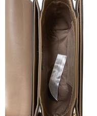 TWINSET OVAL T Bandouli&egrave;re avec rabat taupe - Sacs pour Femme - 5
