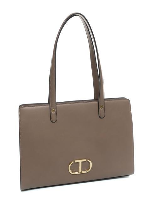 OVAL T Sac &agrave; main taupe - Sacs pour Femme