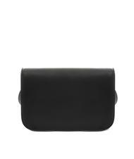 TWINSET OVAL T Sac &agrave; bandouli&egrave;re avec rabat noir - Sacs pour Femme - 4