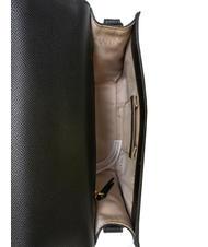 TWINSET OVAL T Sac &agrave; bandouli&egrave;re avec rabat noir - Sacs pour Femme - 5