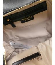 TWINSET OVAL T Sac &agrave; dos en cuir noir - Sacs pour Femme - 4