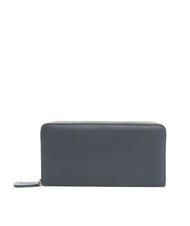 TWINSET NEW OVAL T Grand portefeuille en cuir bleu gris - Portefeuilles Femme - 3