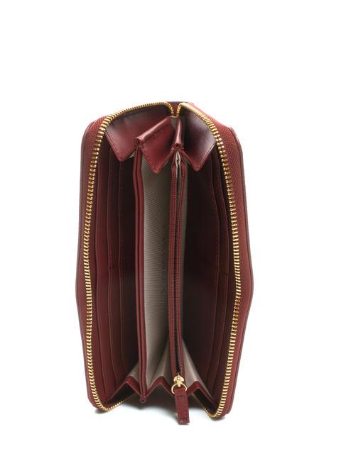 NEW OVAL T Grand portefeuille &eacute;clat framboise - Portefeuilles Femme
