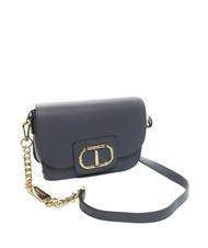 TWINSET OVAL T Bandouli&egrave;re avec rabat bleu gris - Sacs pour Femme - 2