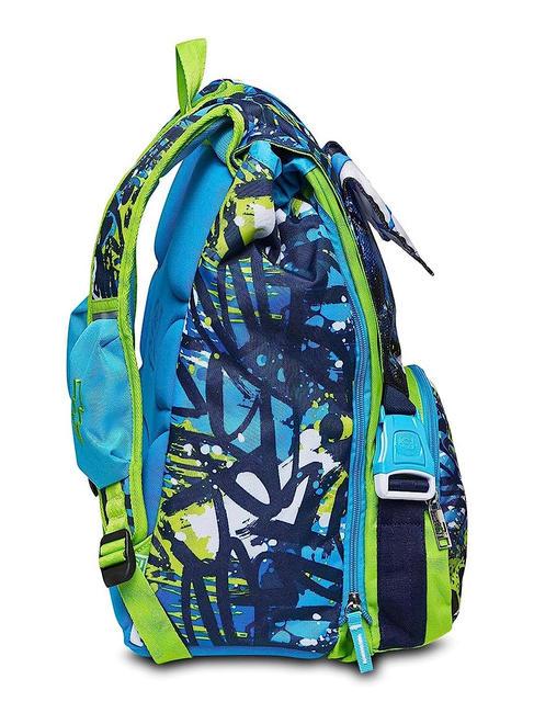 DRAGGHY BOY Grand sac &agrave; dos extensible bleu - Sacs &agrave; dos pour l'&Eacute;cole & les Loisirs