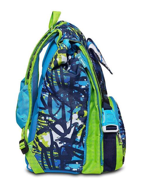 DRAGGHY BOY Grand sac &agrave; dos extensible bleu - Sacs &agrave; dos pour l'&Eacute;cole & les Loisirs