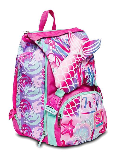SEA BEAUTY Grand sac &agrave; dos extensible rose framboise - Sacs &agrave; dos pour l'&Eacute;cole & les Loisirs