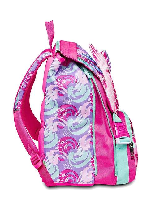 SEA BEAUTY Grand sac &agrave; dos extensible rose framboise - Sacs &agrave; dos pour l'&Eacute;cole & les Loisirs
