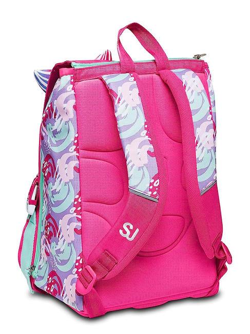 SEA BEAUTY Grand sac &agrave; dos extensible rose framboise - Sacs &agrave; dos pour l'&Eacute;cole & les Loisirs