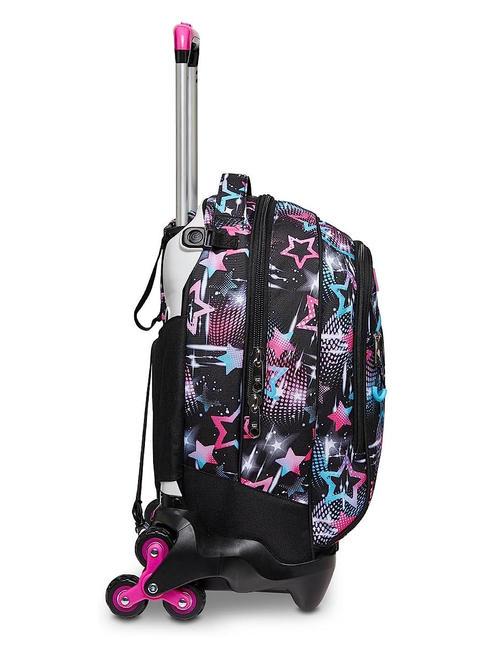 LIQUID PAINT JACK Sac &agrave; dos Trolley amovible, 3 roues noir de piratage - Sacs &agrave; dos &agrave; roulettes