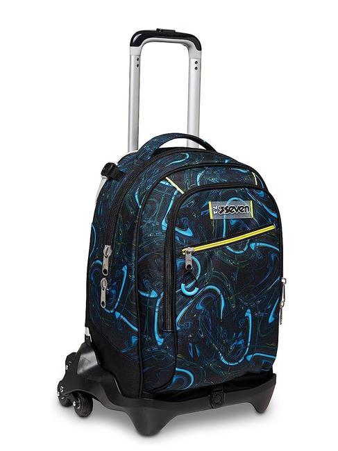 LED BALLOON JACK Sac &agrave; dos Trolley amovible, 3 roues bleu jacinthe turquoise - Sacs &agrave; dos &agrave; roulettes