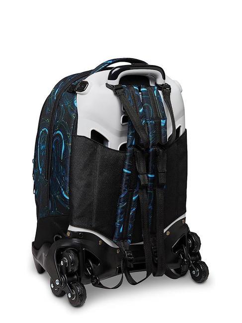 LED BALLOON JACK Sac &agrave; dos Trolley amovible, 3 roues bleu jacinthe turquoise - Sacs &agrave; dos &agrave; roulettes